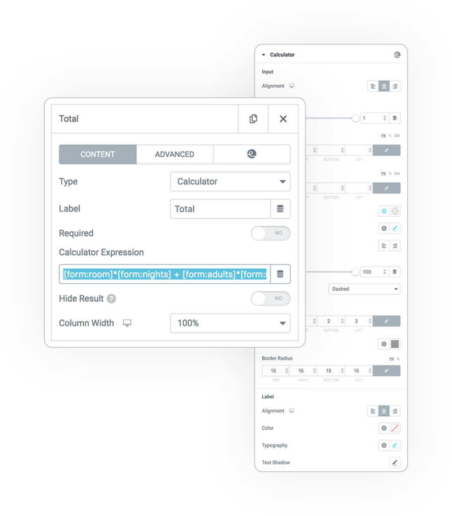 Field calculator amount