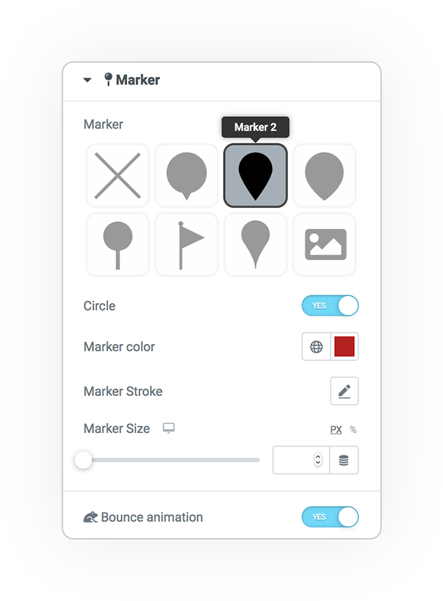 mapsLocator marker shape