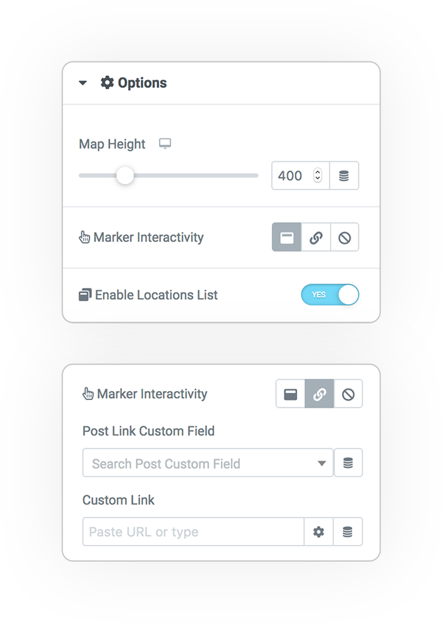 mapsLocator options