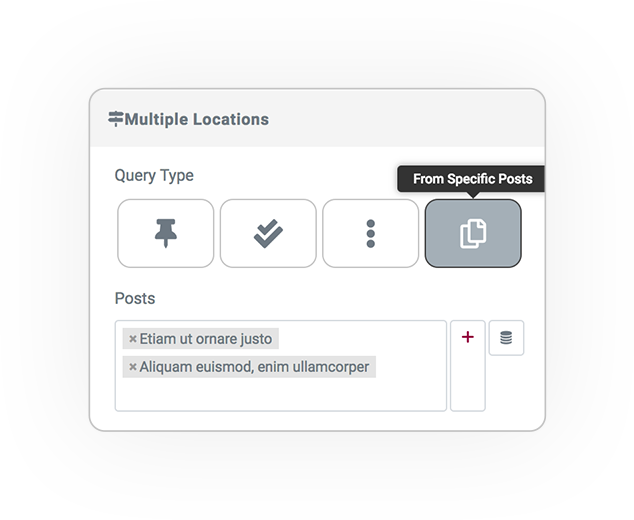 mapsLocator query SpecificPosts