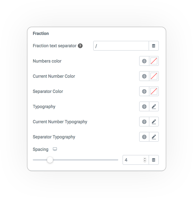 skin carlousel pagination fraction