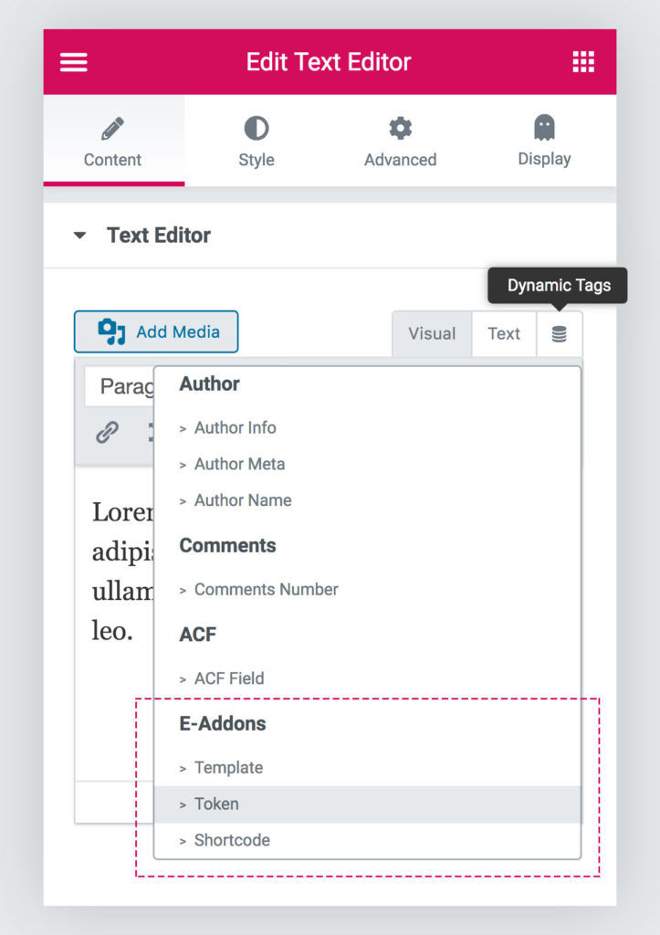 Dynamic Tag Token 2 token dynamictag