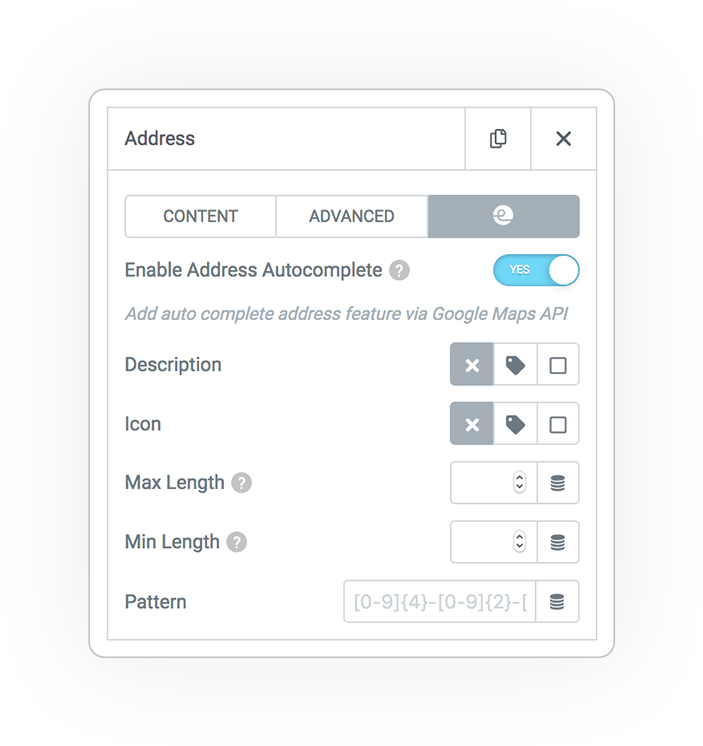 Address Field 6 Field text address
