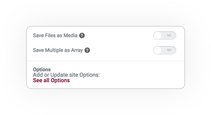 Pro Form ACTIONS Save options EXTRA SETT