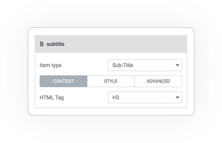 Query ITEMS subtitle