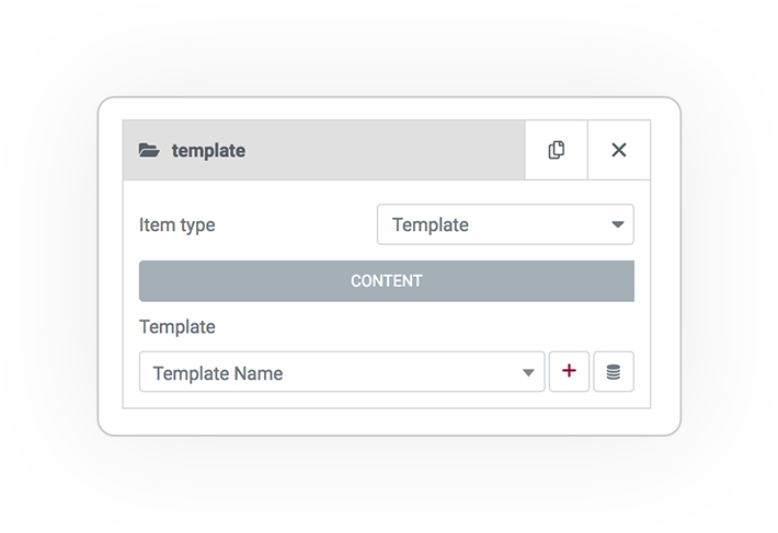 Query ITEMS template