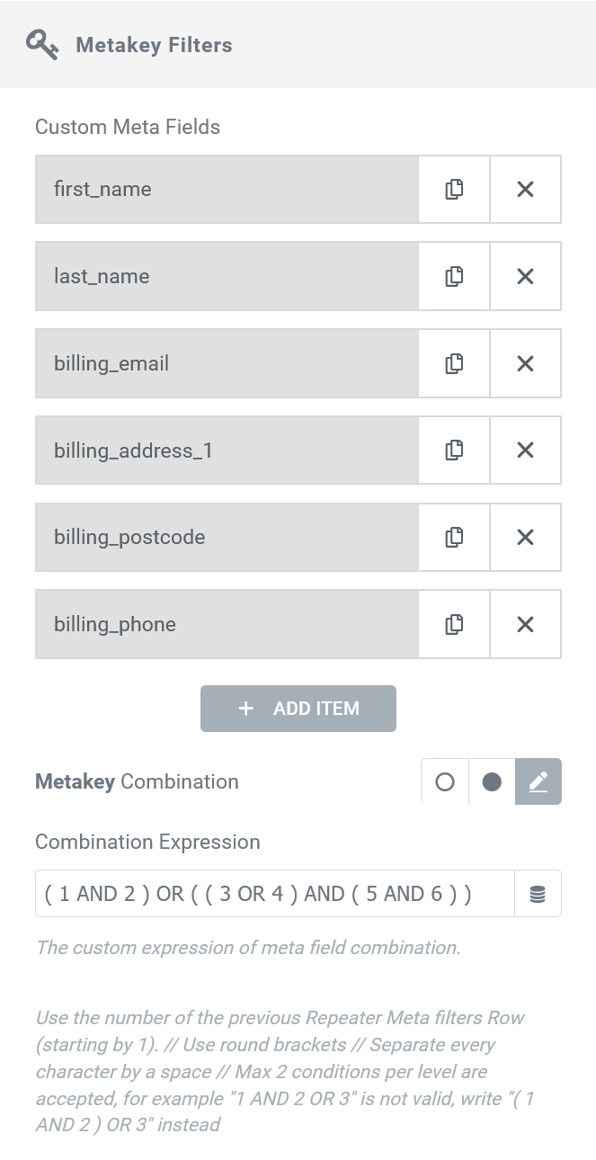 elementor meta query combination