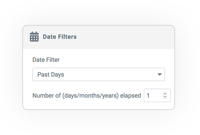 media query filter DATE