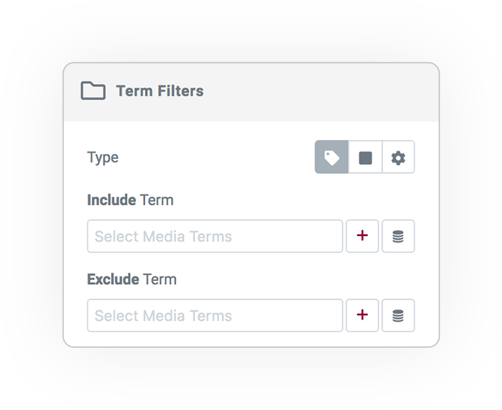 media query filter TERM