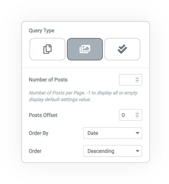 query type from media library