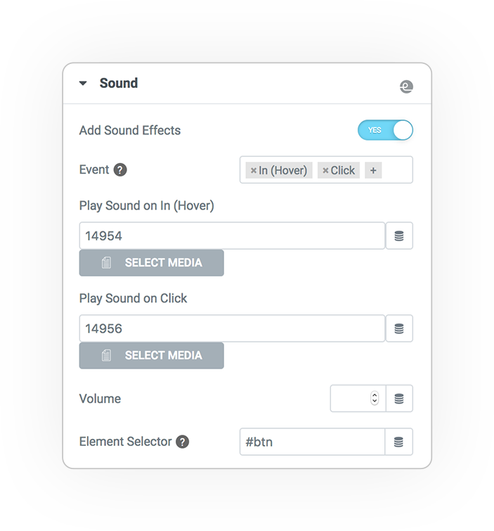 e addons element sound