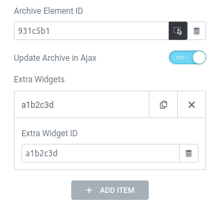 form action query posts filter widget ids