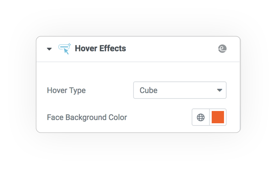 extended e hover button type cube
