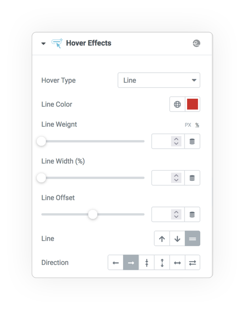 extended e hover button type line