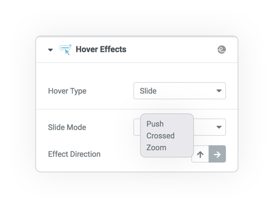 extended e hover button type slide