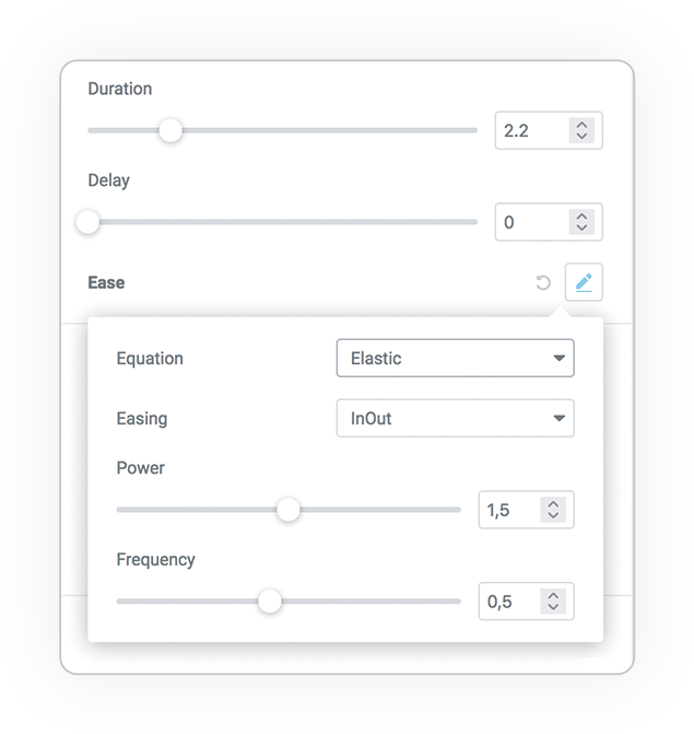 typemotion duration delay ease